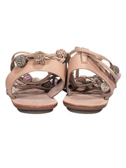 Current Boutique-Loeffler Randall - Tan Strappy Sandals w/ Baubles Sz 7