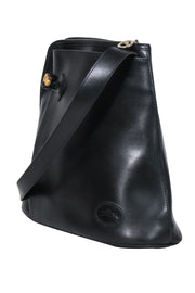 Current Boutique-Longchamp - Black Smooth Leather Zip-Around Purse