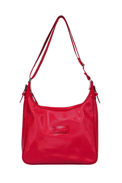 Current Boutique-Longchamp - Red Textured Leather Crossbody