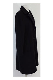 Current Boutique-Loro Piana - Black Cashmere Coat Sz 12