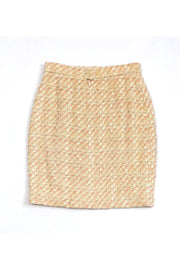 Current Boutique-Louis Feraud - Peach Tweed Skirt Sz 6