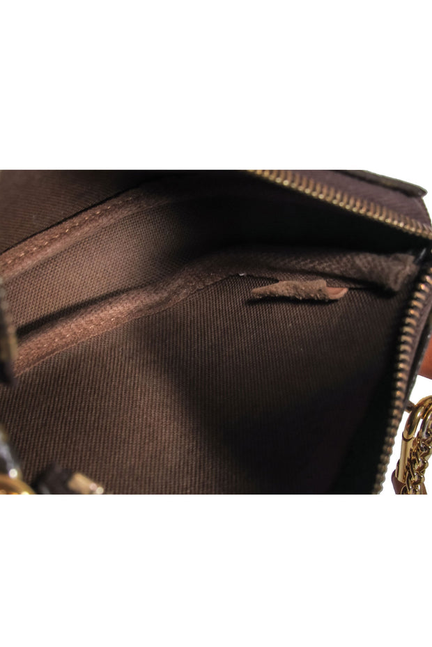 Current Boutique-Louis Vuitton - Brown Monogram Canvas Mini Pouchette