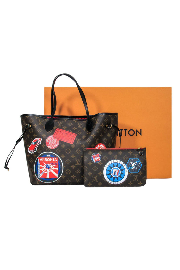 Louis Vuitton - Brown Monogram Neverfull World Tour MM Gold Tone Hardw –  Current Boutique