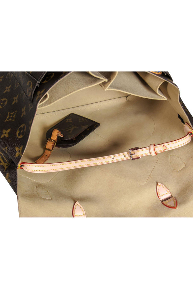 Louis Vuitton - Brown Monogram Print Convertible Messenger Bag w
