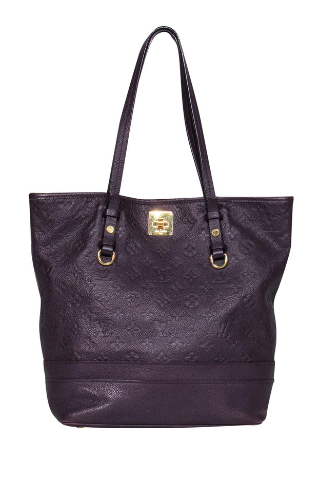 Louis Vuitton - Eggplant Leather Embossed Citadine Tote Bag – Current  Boutique