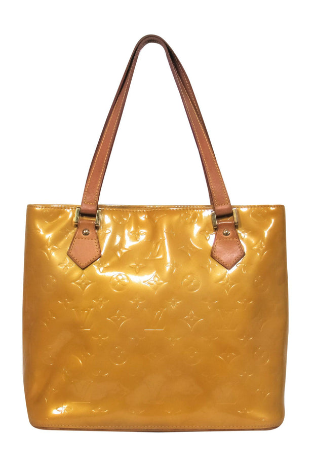 Louis Vuitton Christie Juliette Patent 872448 Yellow Monogram Mini Vernis  Leather Shoulder Bag, Louis Vuitton