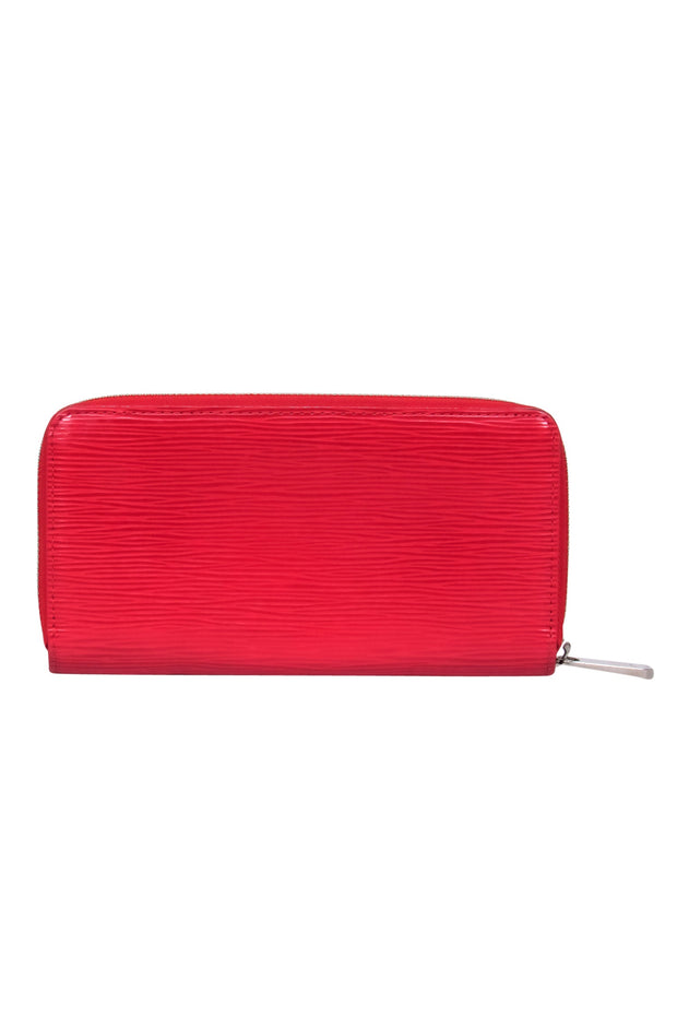 Current Boutique-Louis Vuitton - Red Epi Leather Zippered Wallet
