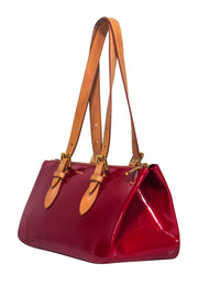 Current Boutique-Louis Vuitton - Red Patent Leather Monogram Embossed "Vernis Rosewood Avenue" Handbag