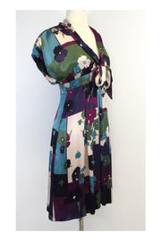 Current Boutique-Love Moschino - Multicolor Floral Print Silk Blend Dress Sz 4