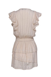 Current Boutique-Love Sam - Light Blush Ruffle Dress w/ Embroidery Sz S