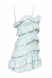 Current Boutique-Lovers + Friends - Mint Tiered Ruffle Strappy Mini Dress Sz XS
