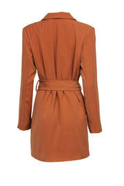 Current Boutique-Lovers + Friends - Tan Double Breasted Trench Coat w/ Belt Sz M