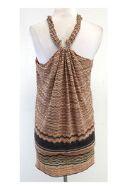 Current Boutique-M Missoni - Blush & Grey Chevron Knit Sleeveless Dress Sz 4