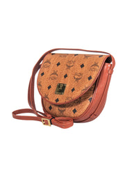 Current Boutique-MCM - Vintage Brown Monogram Leather Crossbody Bag