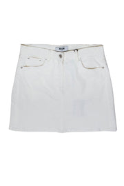 Current Boutique-MSGM - White Mini Skirt Sz 8