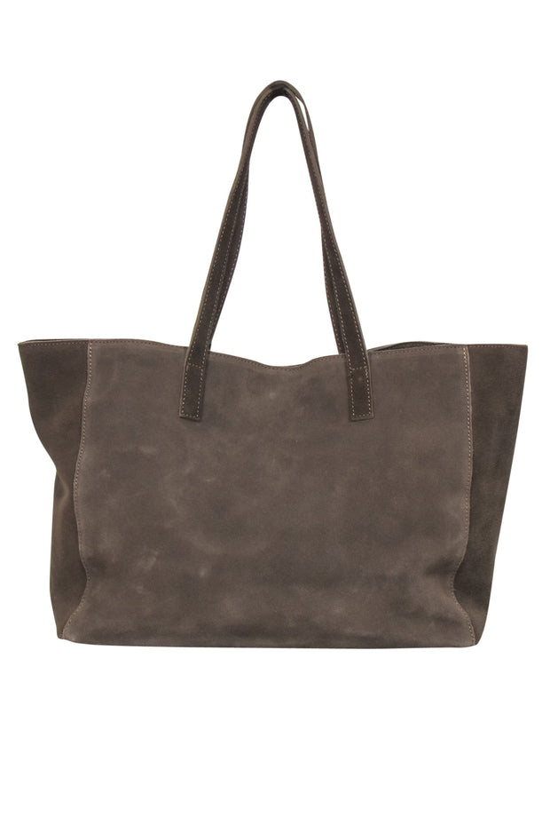 Current Boutique-M.I.L.A. made in Los Angeles - Olive Suede Tote w/ Tassel