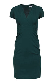 Current Boutique-M.M.LaFleur - Green Wool Blend Cap Sleeve Sheath Dress Sz 0
