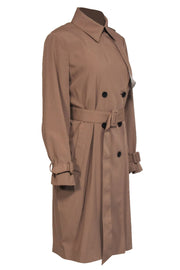 Current Boutique-M.M.LaFleur - Light Brown Double Breasted Belted Trench Coat Sz S