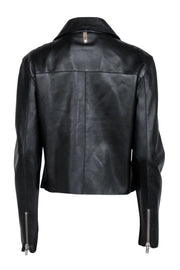 Current Boutique-Mackage - Black Genuine Leather Moto Style Jacket Sz M