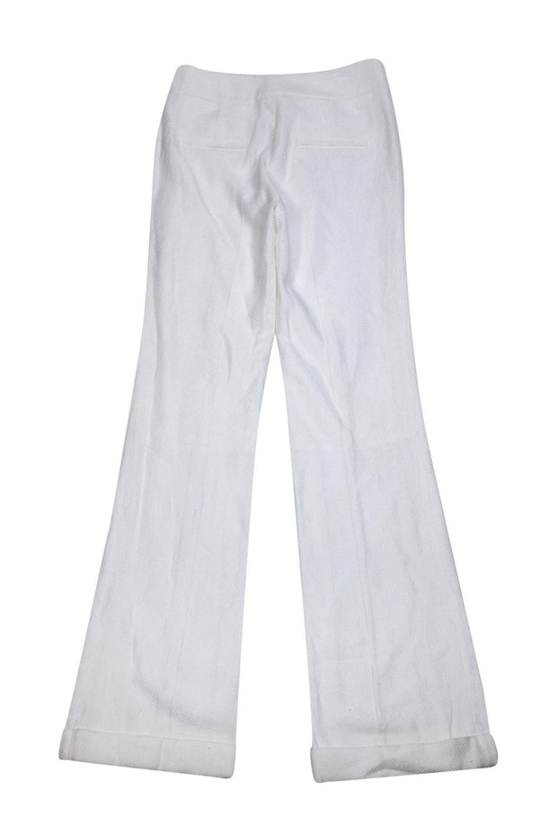 Current Boutique-Mackage - White Textured Wide-Leg Pants Sz 0