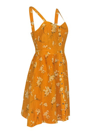Current Boutique-Madewell - Golden Yellow Floral Button-Front Sundress Sz 4