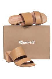 Current Boutique-Madewell - Tan Mule Block Heeled Sandals Sz 6.5