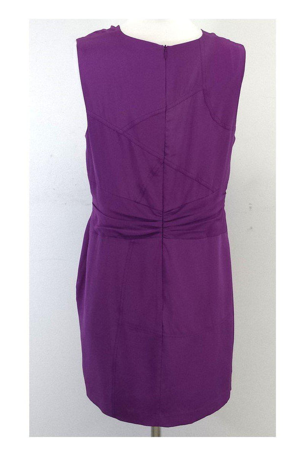 Current Boutique-Madison Marcus - Purple Silk Sleeveless Dress Sz L