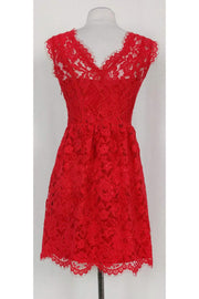 Current Boutique-Madison Marcus - Red Lace Dress Sz XS