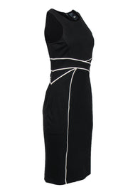 Current Boutique-Maeve - Black Sheath Dress w/ Cream Piping Sz 10