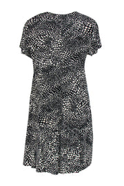 Current Boutique-Maeve - Black & White Dot Print Shift Dress Sz MP