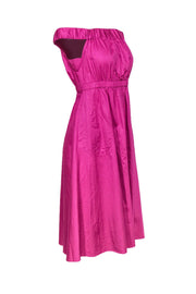 Current Boutique-Maeve - Magenta Off-the-Shoulder Fit & Flare Dress Sz XS