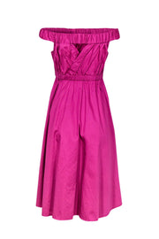Current Boutique-Maeve - Magenta Off-the-Shoulder Fit & Flare Dress Sz XS