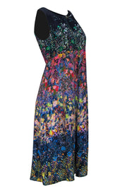 Current Boutique-Maeve - Navy Floral Print Sleeveless Shift Dress Sz 4