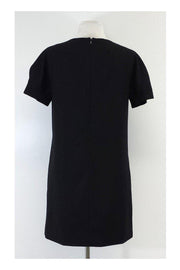 Current Boutique-Magaschoni - Black Short Sleeve Shift Dress Sz M