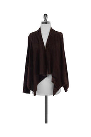 Current Boutique-Magaschoni - Brown Suede Perforated Jacket Sz S