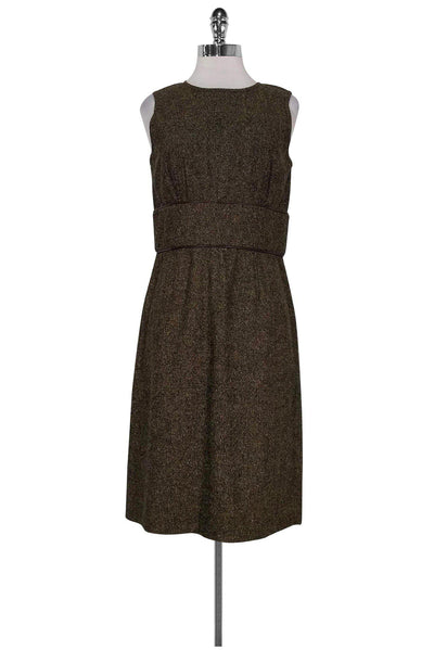 Current Boutique-Magaschoni - Brown Tweed Dress Sz 4