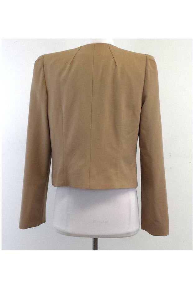 Current Boutique-Magaschoni - Tan Cotton Jacket Sz 12