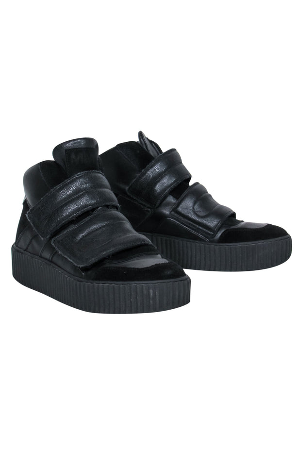 Marty High Top Black Nubuck Sneakers