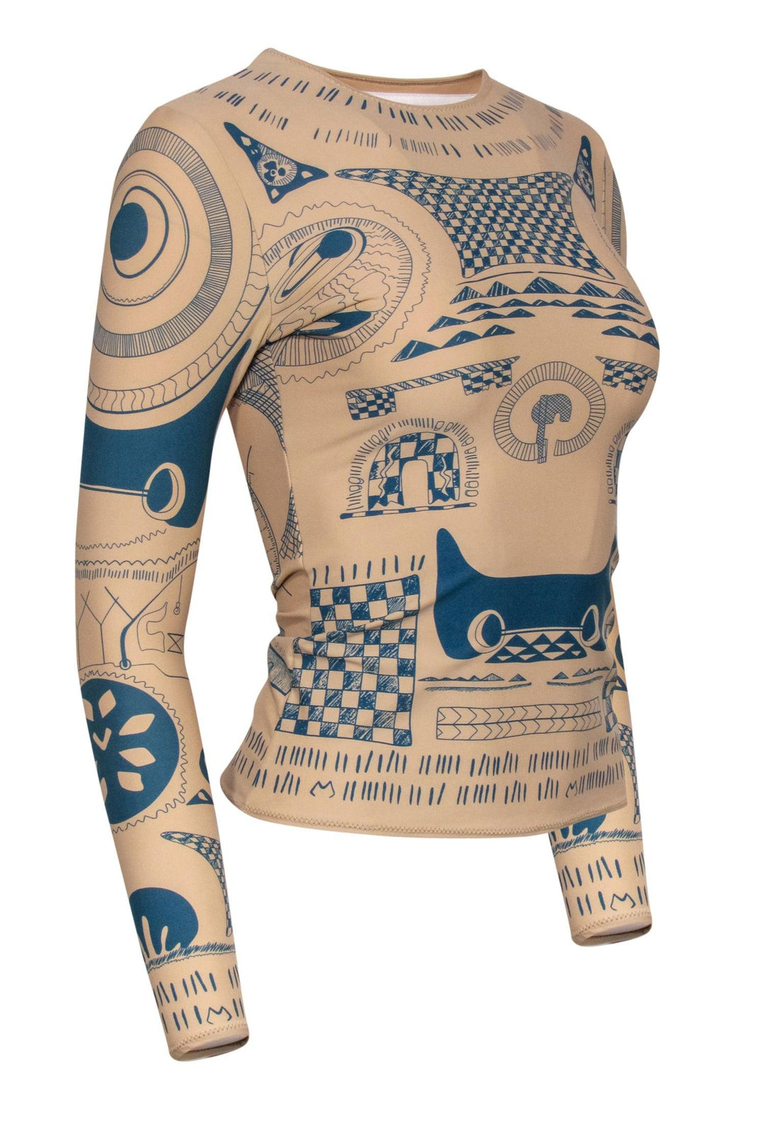 Maison Martin Margiela x H&M - Nude Fitted Tattoo Printed Long Sleeve –  Current Boutique