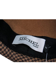 Current Boutique-Maison Michel Paris - Tan Felt Fedora-Style Banded Hat Sz S