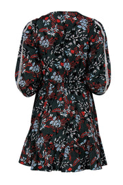 Current Boutique-Maje - Forest Green Floral Fit & Flare Dress w/ Zipper Sz M