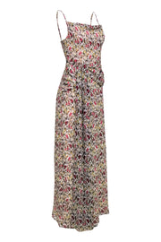 Current Boutique-Majorelle - Beige & Pink Multicolor Leopard Print Sleeveless Gown Sz XS