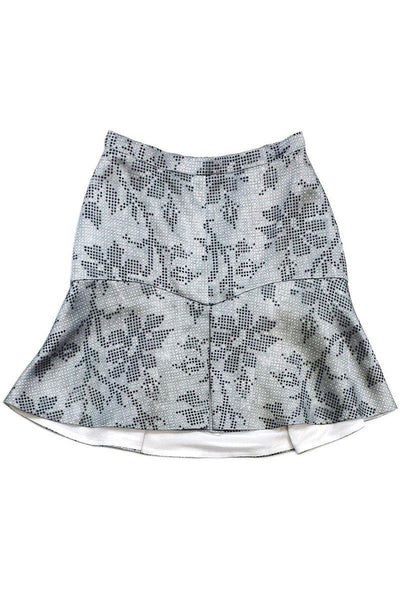 Current Boutique-Manning Cartell - Black, White & Grey Print Skirt Sz 8