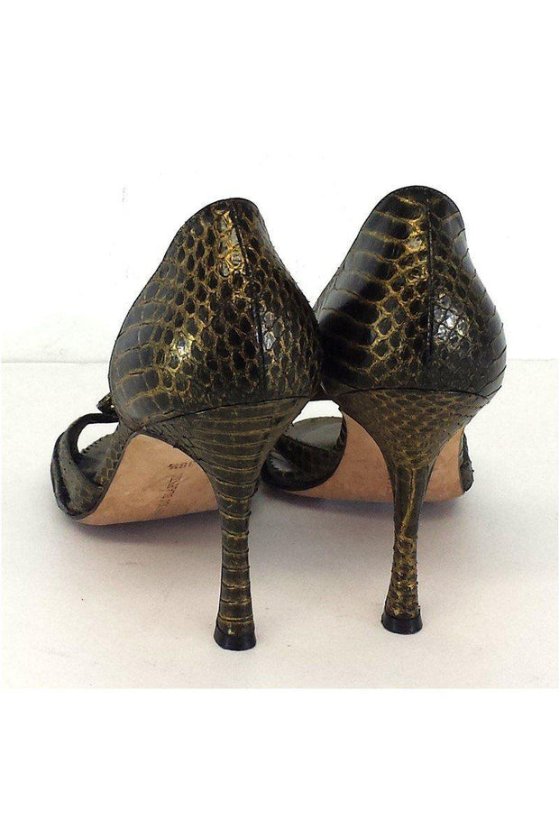 Pedder Red snakeskin heels, Nine West Gold ankle boots, Korean label  emerald green flats, Women's Fashion, Footwear, Heels on Carousell