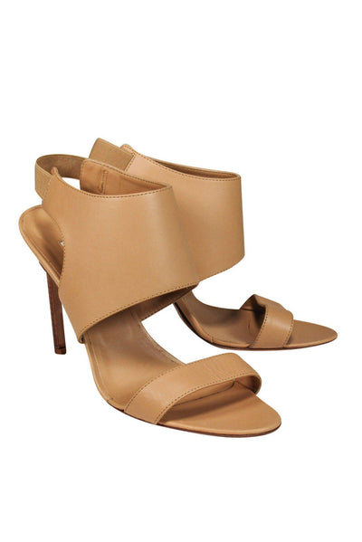 Current Boutique-Manolo Blahnik - Nude Cutout Strappy Heels Sz 11