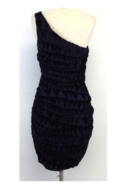Current Boutique-Mara Hoffman - Blue & Black Triangle Print Dress Sz 4