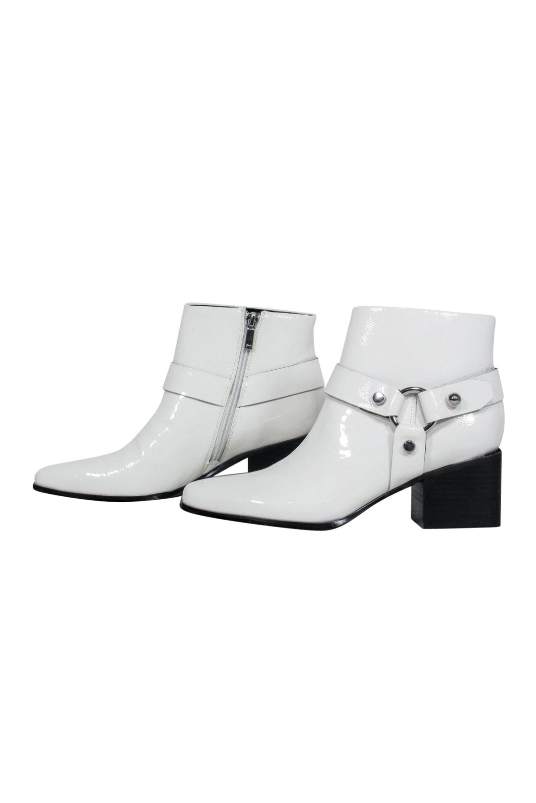 Marc fisher patent booties hotsell