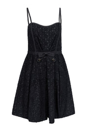 Current Boutique-Marc Jacobs - Black Lace Fit & Flare Dress w/ Bow Accent Sz 6