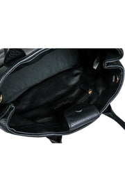 Current Boutique-Marc Jacobs - Black Leather Empire City Convertible Tote