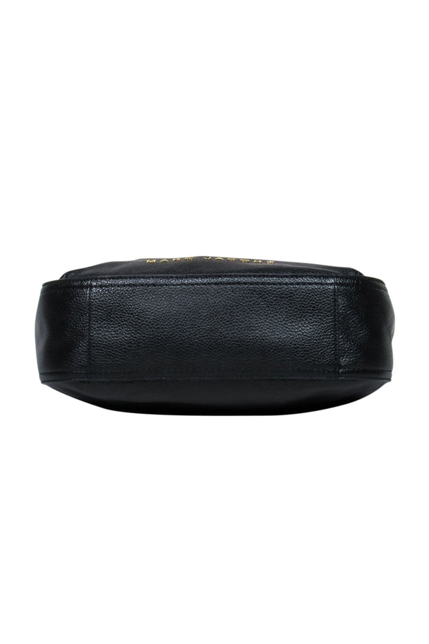 Current Boutique-Marc Jacobs - Black Leather Foldover Purse w/ Gold Hardware